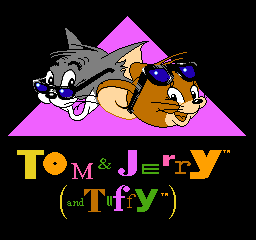 Tom and Jerry title screen for NES